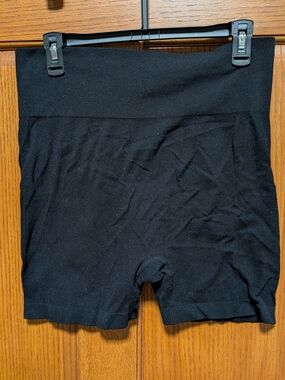 Wallflower Black High-Waist Shaping Athletic Shorts